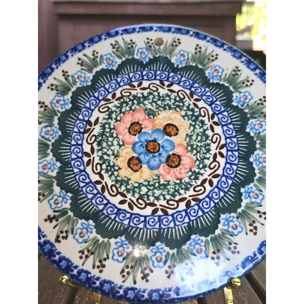 Polish Pottery Boleslawiec Unikat 7.75